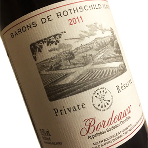 Barons de Rothschild Private Reserve Bordeaux Rouge 2011